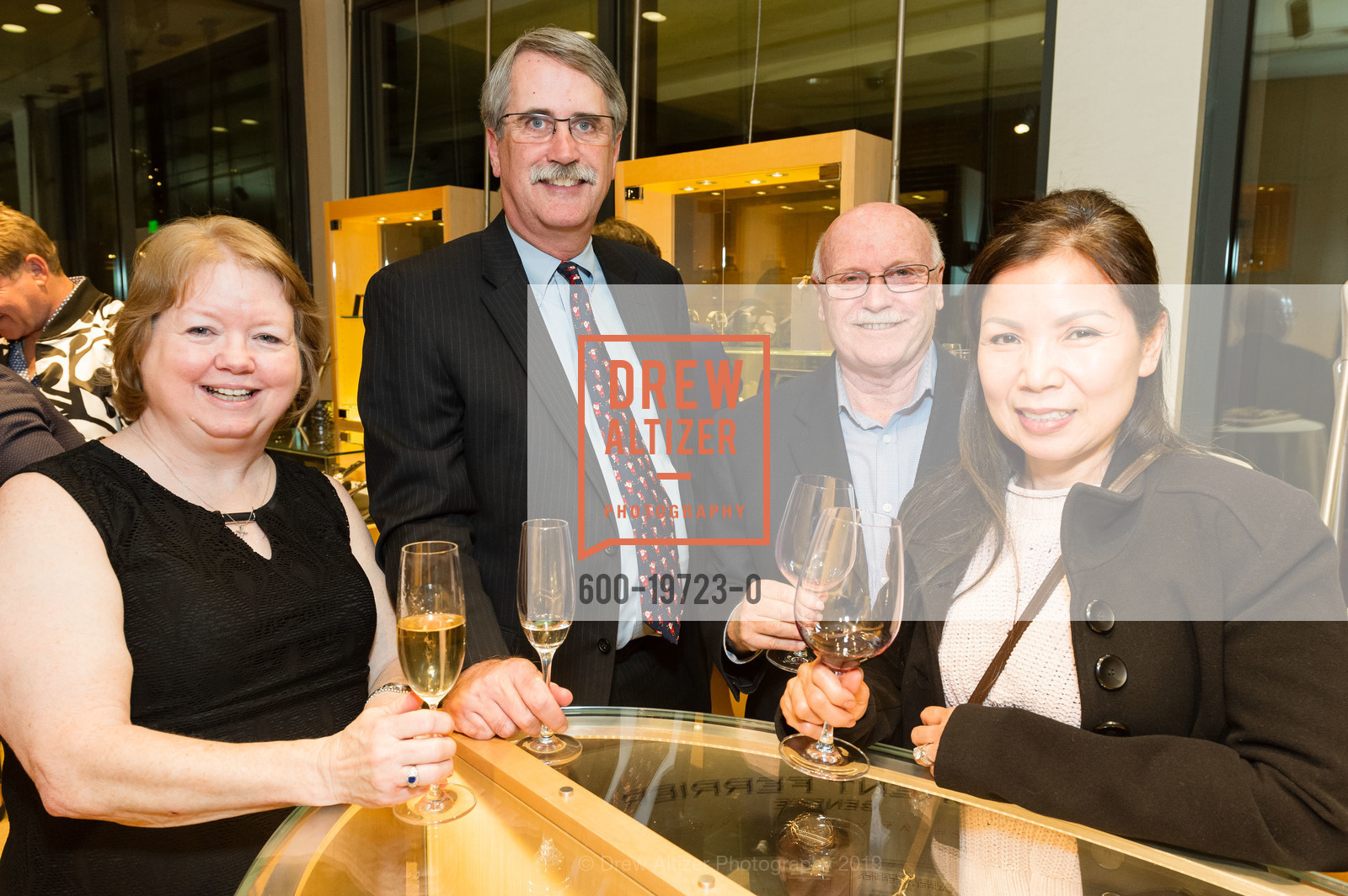 Maureen Bradley, Doug Stewart, Craig Cryton, Lien Cryton, Stephen Silver Anniversary Celebration 2019, The Rosewood. 2825 Sand Hill Rd, November 20th, 2019, Photo #600-19723-0 Maureen Bradley, Doug Stewart, Craig Cryton, Lien Cryton, Photo #600-19723-0
