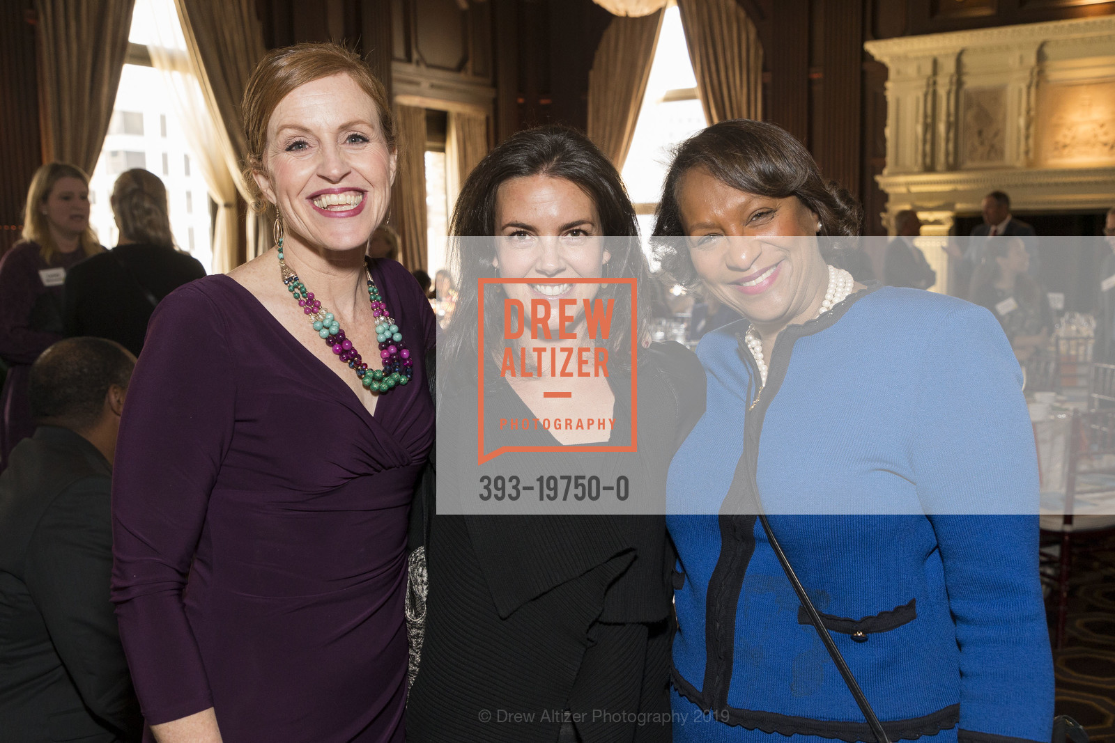 Kathleen Radecke, Summer Staino, Terry Porter, 6th Annual Bay Scholars Benefit Luncheon, Julia Morgan Ballroom, 15th Floor. 465 California Street, November 22nd, 2019, Photo #393-19750-0 Kathleen Radecke, Summer Staino, Terry Porter, Photo #393-19750-0