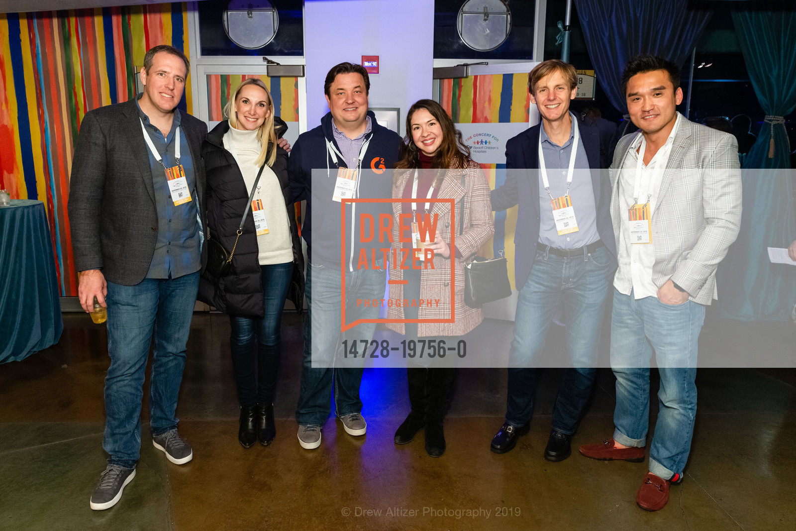 Lucie Duffy, Pat Cormick, Melissa Romero, John Kim, The Concert for UCSF Benioff Children's Hospitals 2019, Oracle Park, November 20th, 2019, Photo #14728-19756-0 Lucie Duffy, Pat Cormick, Melissa Romero, John Kim, Photo #14728-19756-0
