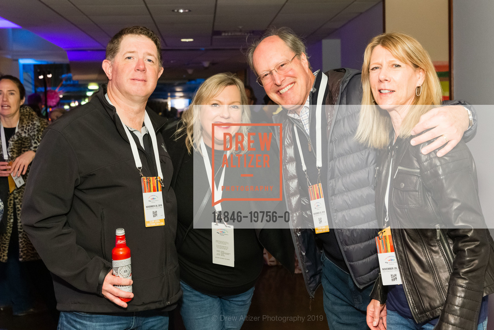 Mike McVeigh, Ailish McVeigh, Reese Fawley, Karen Fawley, The Concert for UCSF Benioff Children's Hospitals 2019, Oracle Park, November 20th, 2019, Photo #14846-19756-0 Mike McVeigh, Ailish McVeigh, Reese Fawley, Karen Fawley, Photo #14846-19756-0