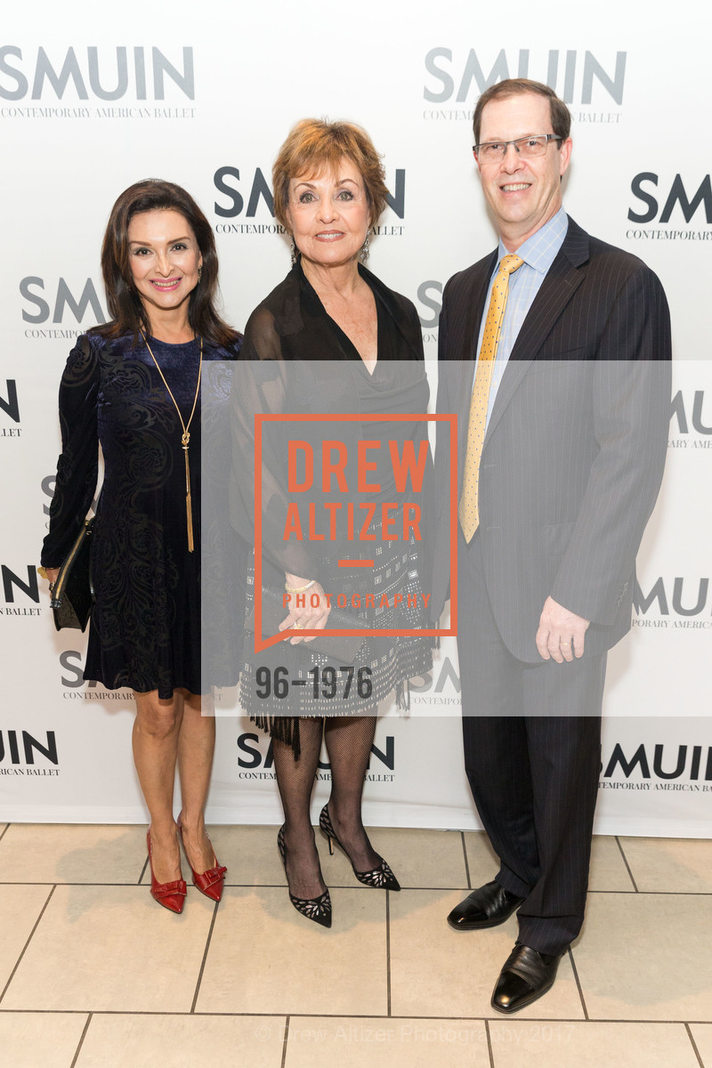 Sylvia Rosales Fike, Lee Baxter, David Fike, Smuin Ballet Annual Gala, The Galleria. 101 Henry Adams Street, March 19th, 2017, Photo #96-1976 Sylvia Rosales Fike, Lee Baxter, David Fike, Photo #96-1976