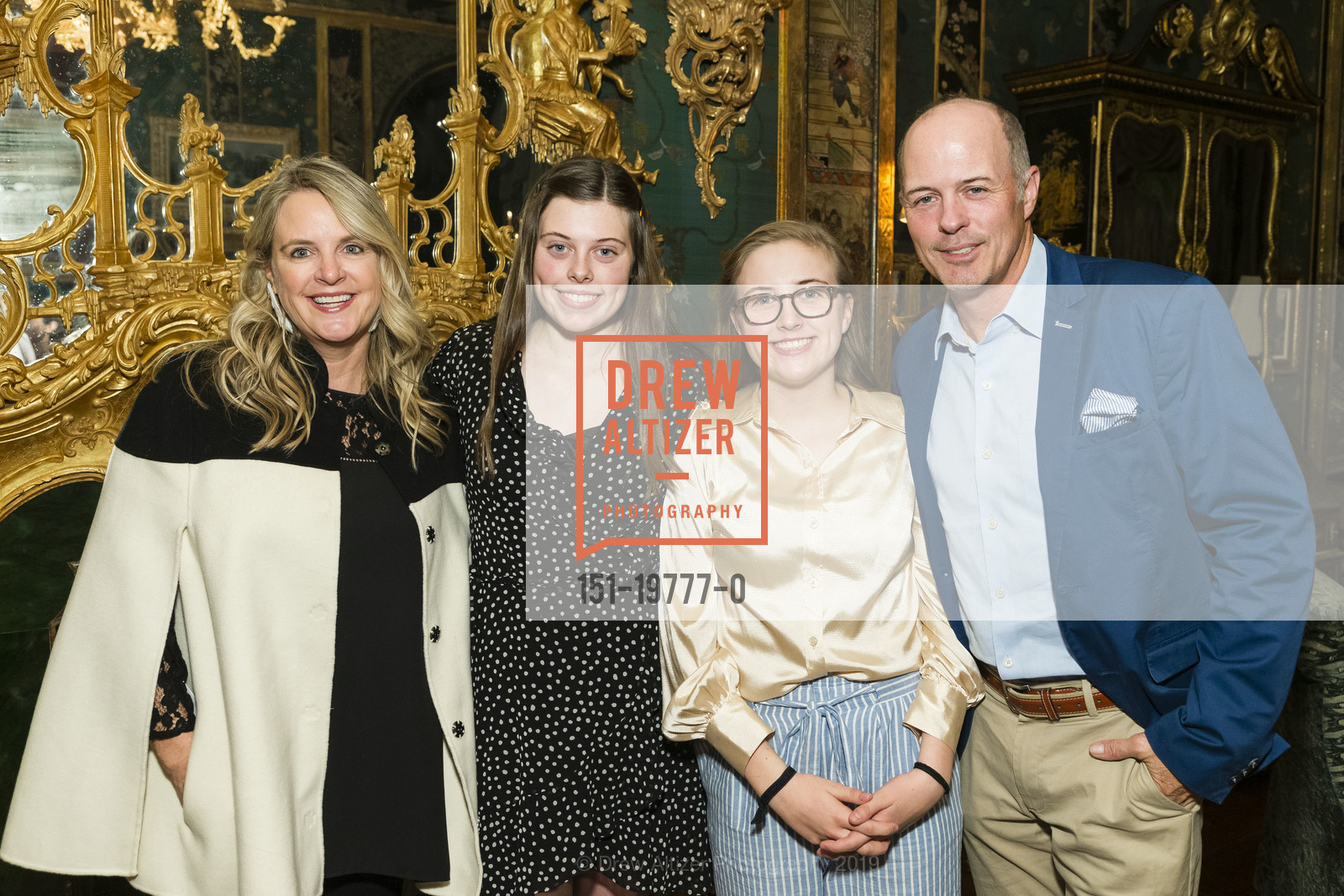 Hilary Newsom Callan, Tali Callan, Siena Callan, Geoff Callan, Gordon and Ann Getty host Justice William A. Newsom Memorial Fund, Private Residence, November 21st, 2019, Photo #151-19777-0 Hilary Newsom Callan, Tali Callan, Siena Callan, Geoff Callan, Photo #151-19777-0