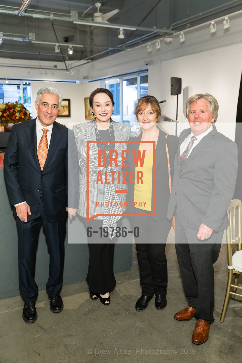 David Shimmon, Elisa Stevens, Anna Nelson, Craig Nelson, Academy of Art University Hosts Mayor Willie L. Brown, Jr. Portrait Unveiling and Luncheon, Academy of Art University Atelier. 79 New Montgomery Street, November 27th, 2019, Photo #6-19786-0 David Shimmon, Elisa Stevens, Anna Nelson, Craig Nelson, Photo #6-19786-0