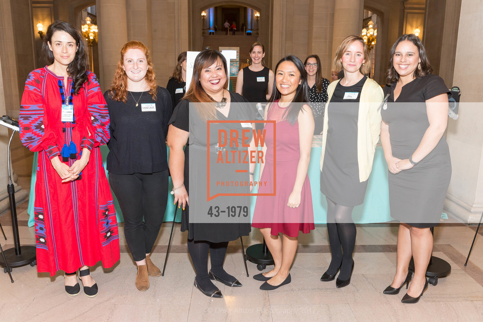 Carmen King, Marina Petrlli, Jill Roaquin, Maddie Auza, Eloa Gibbons, Rochelle Reuter, Serving Hope: A Benefit for St. Anthony's 2017, City Hall. 1 Dr Carlton B Goodlett Pl San Francisco, California 94102, March 23rd, 2017, Photo #43-1979 Carmen King, Marina Petrlli, Jill Roaquin, Maddie Auza, Eloa Gibbons, Rochelle Reuter, Photo #43-1979