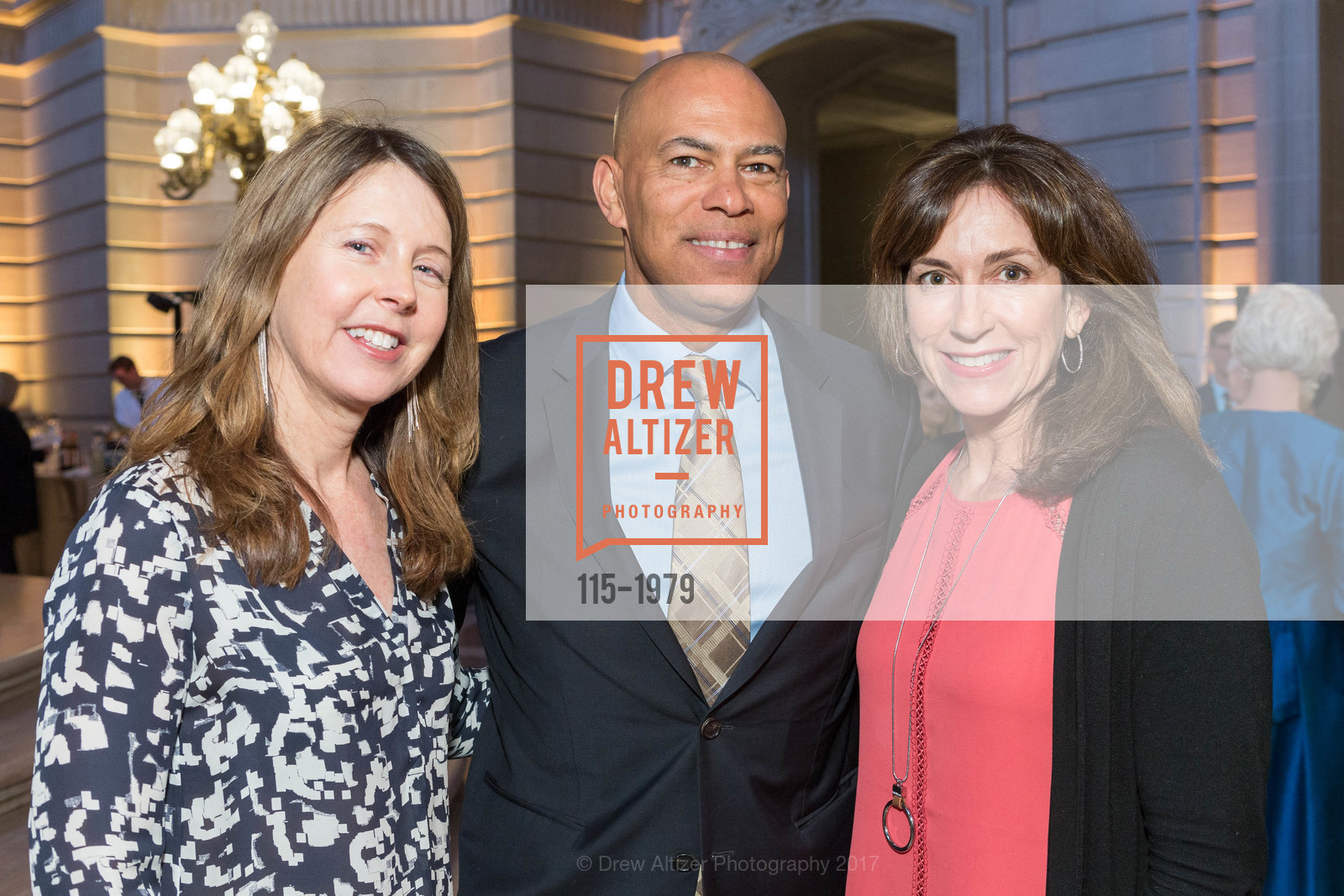 Robin Joy, Don Daves-Roujeaux, Julie Roberts, Serving Hope: A Benefit for St. Anthony's 2017, City Hall. 1 Dr Carlton B Goodlett Pl San Francisco, California 94102, March 23rd, 2017, Photo #115-1979 Robin Joy, Don Daves-Roujeaux, Julie Roberts, Photo #115-1979