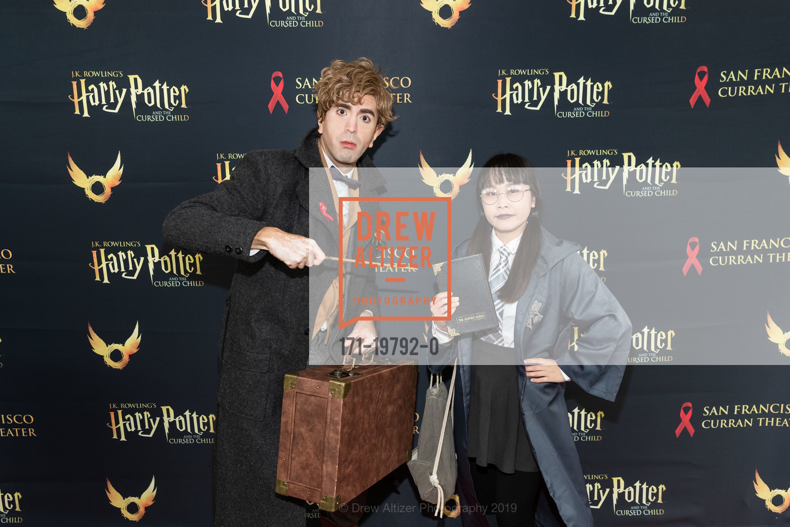 Rick Navarro, Shirley Phung, Red Carpet Arrivals for Harry Potter and the Cursed Child Opening at the Curran Theatre, Curran Theatre. 445 Geary Street, December 1st, 2019, Photo #171-19792-0 Rick Navarro, Shirley Phung, Photo #171-19792-0
