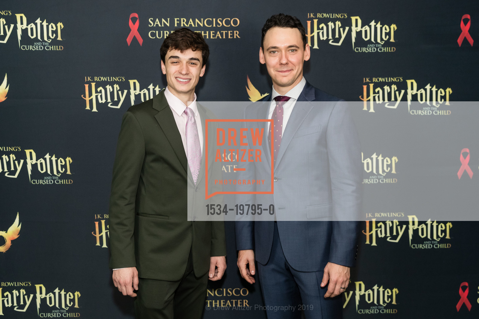 Benjamin Papac, John Skelley, Harry Potter and The Cursed Child at the Curran Opening Night After Party, August Hall. 420 Mason Street, December 1st, 2019, Photo #1534-19795-0 Benjamin Papac, John Skelley, Photo #1534-19795-0