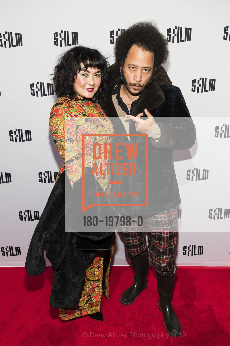 Gabby La La, Boots Riley, SFFILM Awards Night 2019, Palace of Fine Arts Exhibition Center. 3601 Lyon Street, December 3rd, 2019, Photo #180-19798-0 Gabby La La, Boots Riley, Photo #180-19798-0