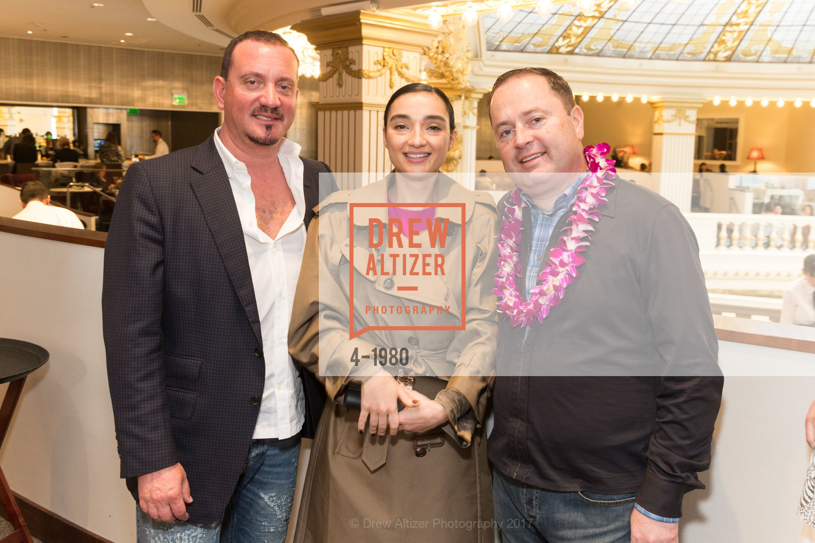 Gene Crystal, Olga Dubrovsky, Edward Dubrovsky, Aubrey Brewster's Purely Paradise Birthday Luncheon 2017, Neiman Marcus. 150 Stockton St SF, California 94108, March 24th, 2017