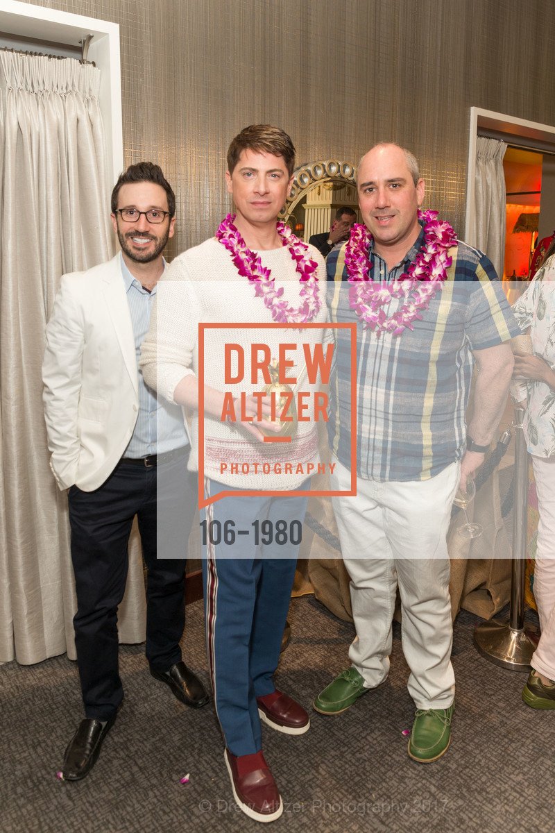 Kyle McMillen, Aubrey Brewster, Gil Padia, Aubrey Brewster's Purely Paradise Birthday Luncheon 2017, Neiman Marcus. 150 Stockton St SF, California 94108, March 24th, 2017