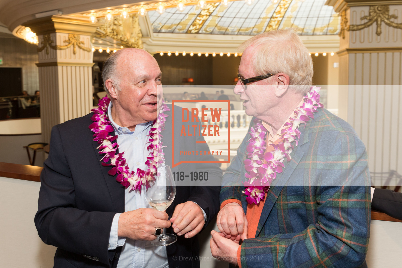 Bill Hales, Ed Winger, Aubrey Brewster's Purely Paradise Birthday Luncheon 2017, Neiman Marcus. 150 Stockton St SF, California 94108, March 24th, 2017, Photo #118-1980 Bill Hales, Ed Winger, Photo #118-1980