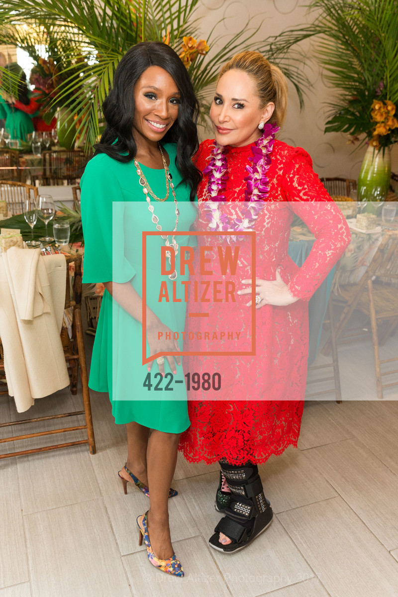 Pernella Sommerville, Brenda Zarate, Aubrey Brewster's Purely Paradise Birthday Luncheon 2017, Neiman Marcus. 150 Stockton St SF, California 94108, March 24th, 2017