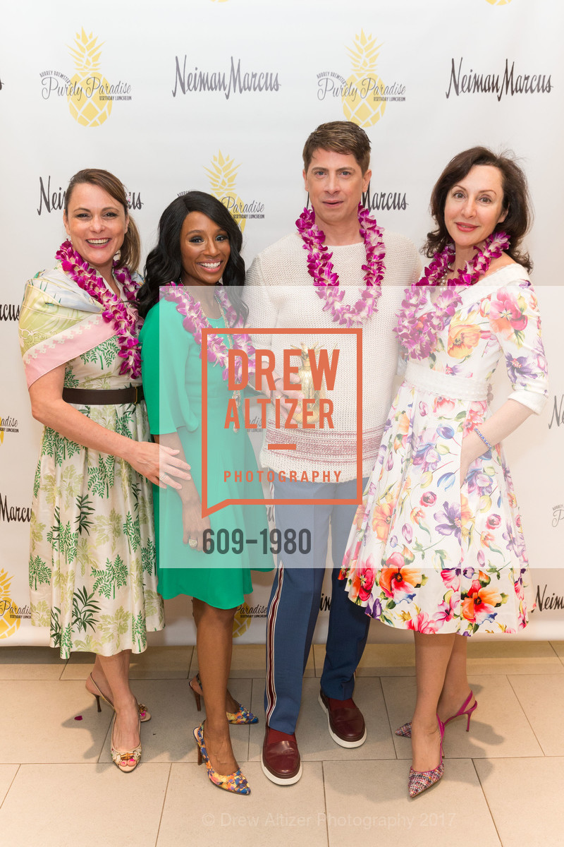 Teresa Rodriguez, Pernella Sommerville, Aubrey Brewster, Clara Shayevich, Aubrey Brewster's Purely Paradise Birthday Luncheon 2017, Neiman Marcus. 150 Stockton St SF, California 94108, March 24th, 2017, Photo #609-1980 Teresa Rodriguez, Pernella Sommerville, Aubrey Brewster, Clara Shayevich, Photo #609-1980