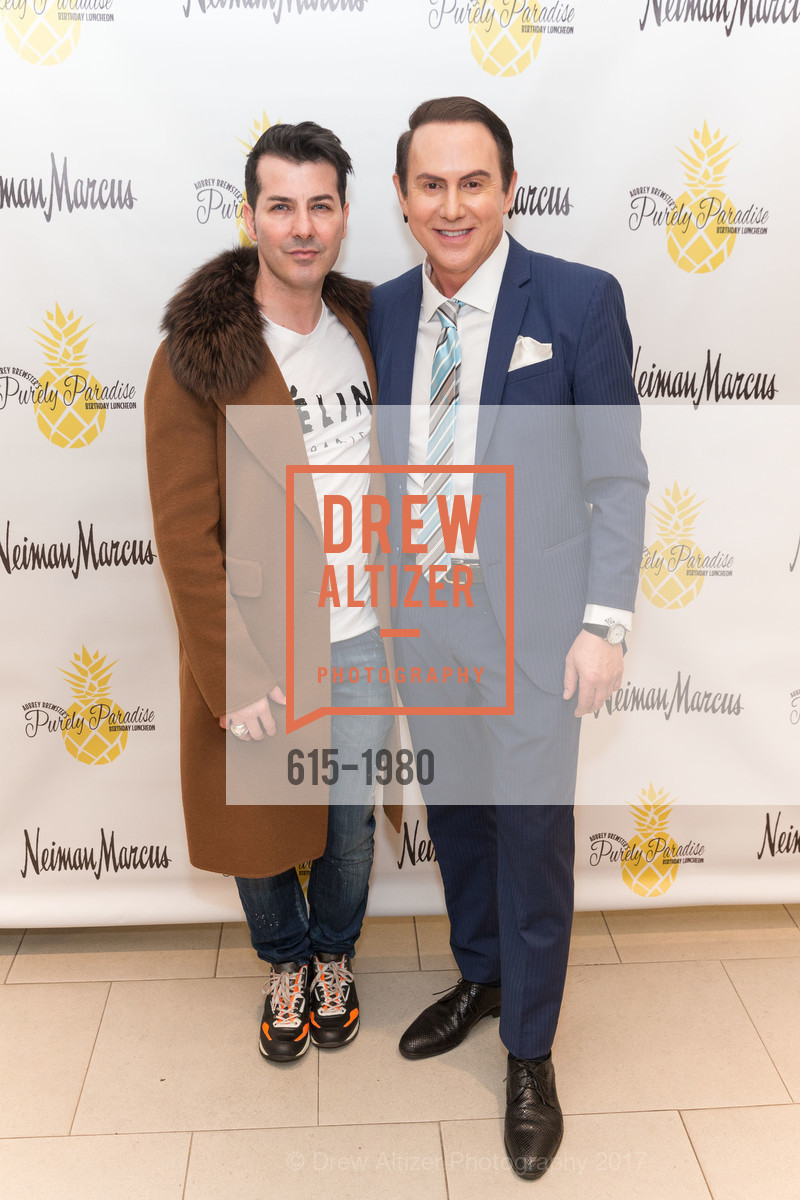Bacca Dasilva, Joel Goodrich, Aubrey Brewster's Purely Paradise Birthday Luncheon 2017, Neiman Marcus. 150 Stockton St SF, California 94108, March 24th, 2017, Photo #615-1980 Bacca Dasilva, Joel Goodrich, Photo #615-1980
