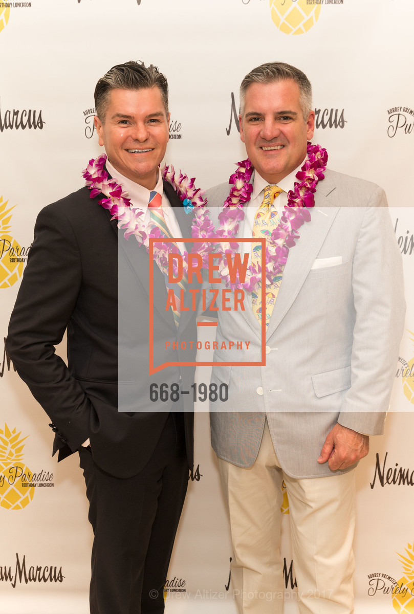 Chris Meza, Tim Graffigna, Aubrey Brewster's Purely Paradise Birthday Luncheon 2017, Neiman Marcus. 150 Stockton St SF, California 94108, March 24th, 2017, Photo #668-1980 Chris Meza, Tim Graffigna, Photo #668-1980