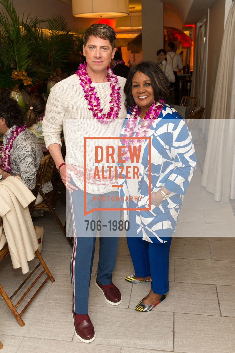 Aubrey Brewster, Carolyn Tyler, Aubrey Brewster's Purely Paradise Birthday Luncheon 2017, Neiman Marcus. 150 Stockton St SF, California 94108, March 24th, 2017