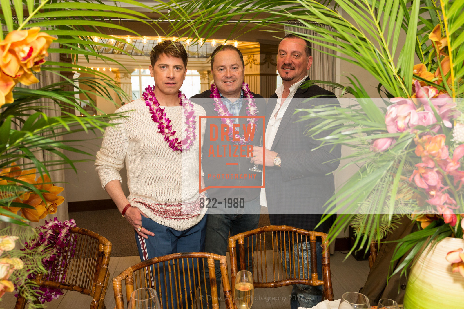 Aubrey Brewster, Edward Dubrovsky, Gene Crystal, Aubrey Brewster's Purely Paradise Birthday Luncheon 2017, Neiman Marcus. 150 Stockton St SF, California 94108, March 24th, 2017