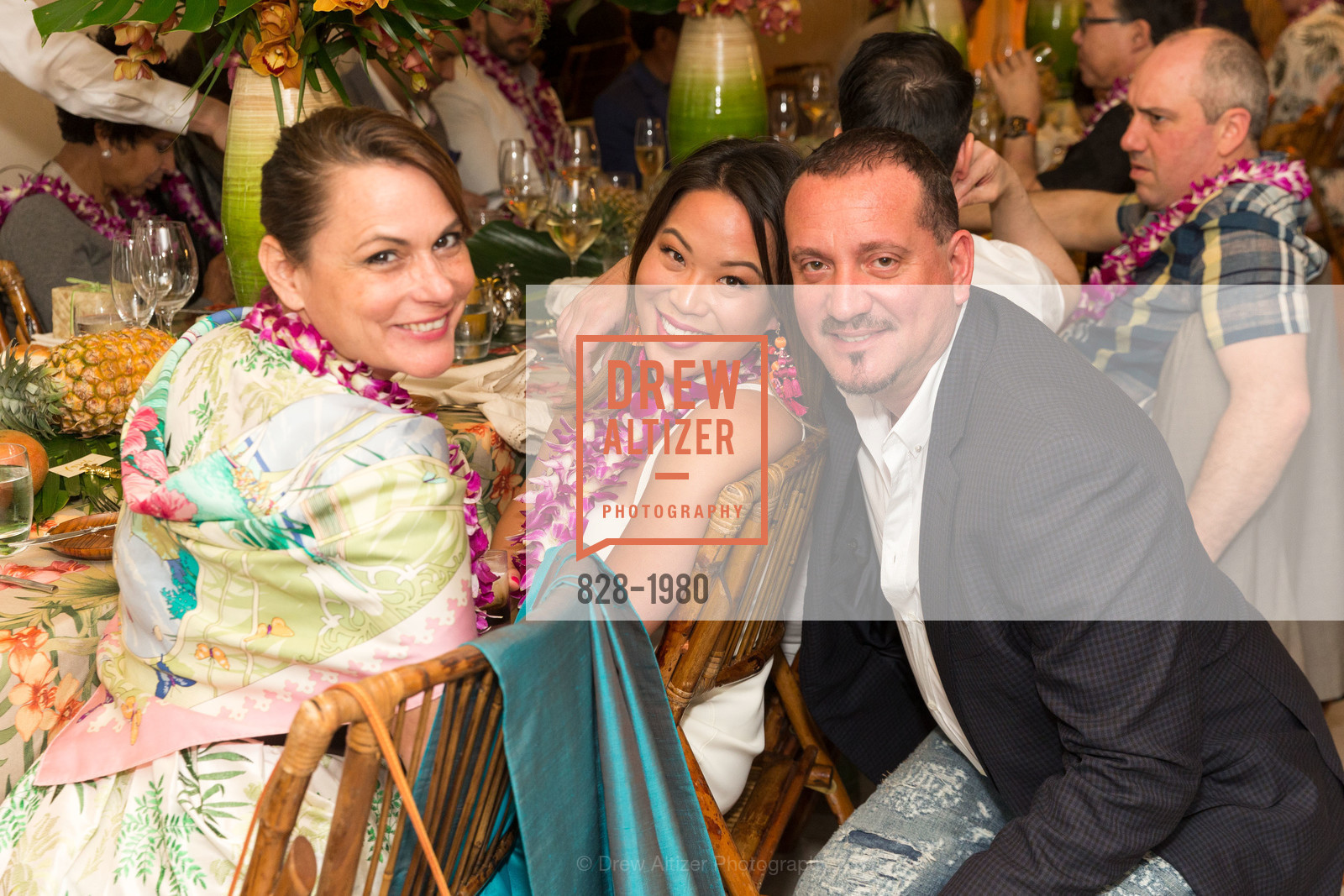Teresa Rodriguez, Jojo Ginn, Gene Crystal, Aubrey Brewster's Purely Paradise Birthday Luncheon 2017, Neiman Marcus. 150 Stockton St SF, California 94108, March 24th, 2017