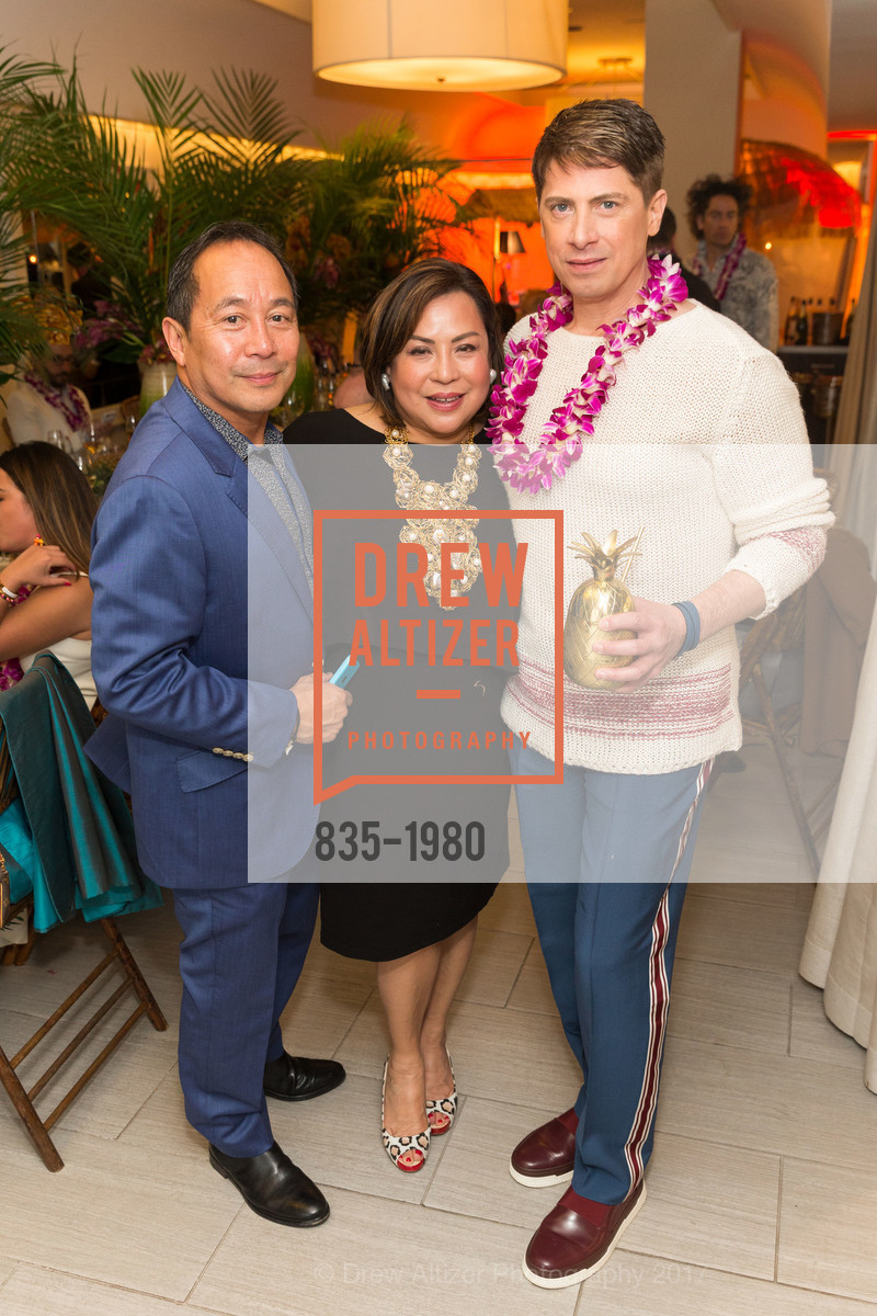 Ray Manzano, Mitzi Manzano, Aubrey Brewster, Aubrey Brewster's Purely Paradise Birthday Luncheon 2017, Neiman Marcus. 150 Stockton St SF, California 94108, March 24th, 2017