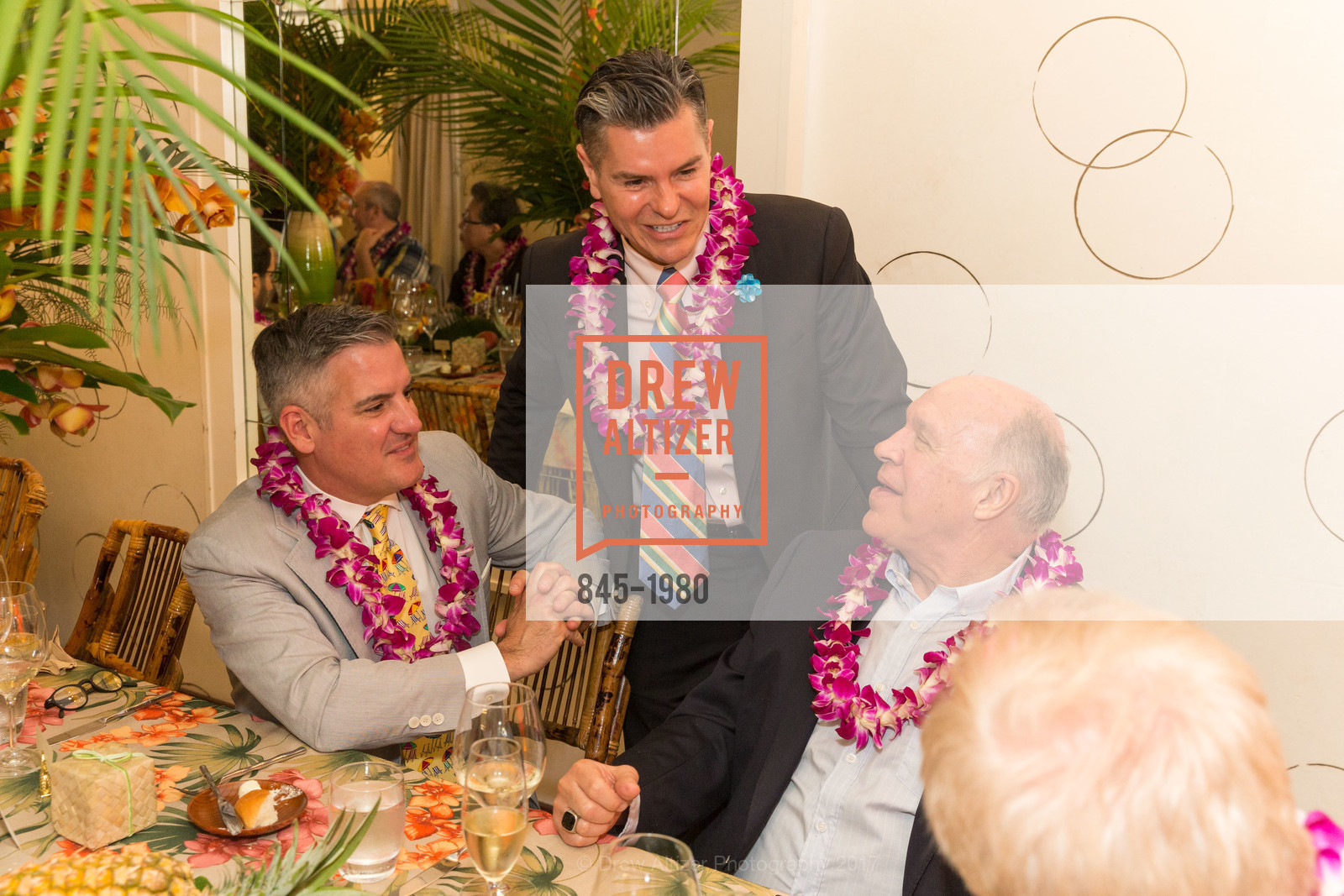 Tim Graffigna, Chris Meza, Bill Hales, Aubrey Brewster's Purely Paradise Birthday Luncheon 2017, Neiman Marcus. 150 Stockton St SF, California 94108, March 24th, 2017, Photo #845-1980 Tim Graffigna, Chris Meza, Bill Hales, Photo #845-1980