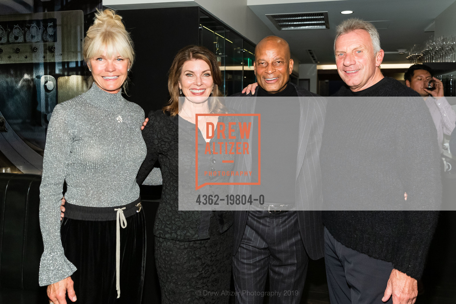 Jennifer Montana, Karen Lott, Ronnie Lott, Joe Montana, 2019 All Star Culinary Experience, The Vault. 555 California St, December 3rd, 2019, Photo #4362-19804-0 Jennifer Montana, Karen Lott, Ronnie Lott, Joe Montana, Photo #4362-19804-0