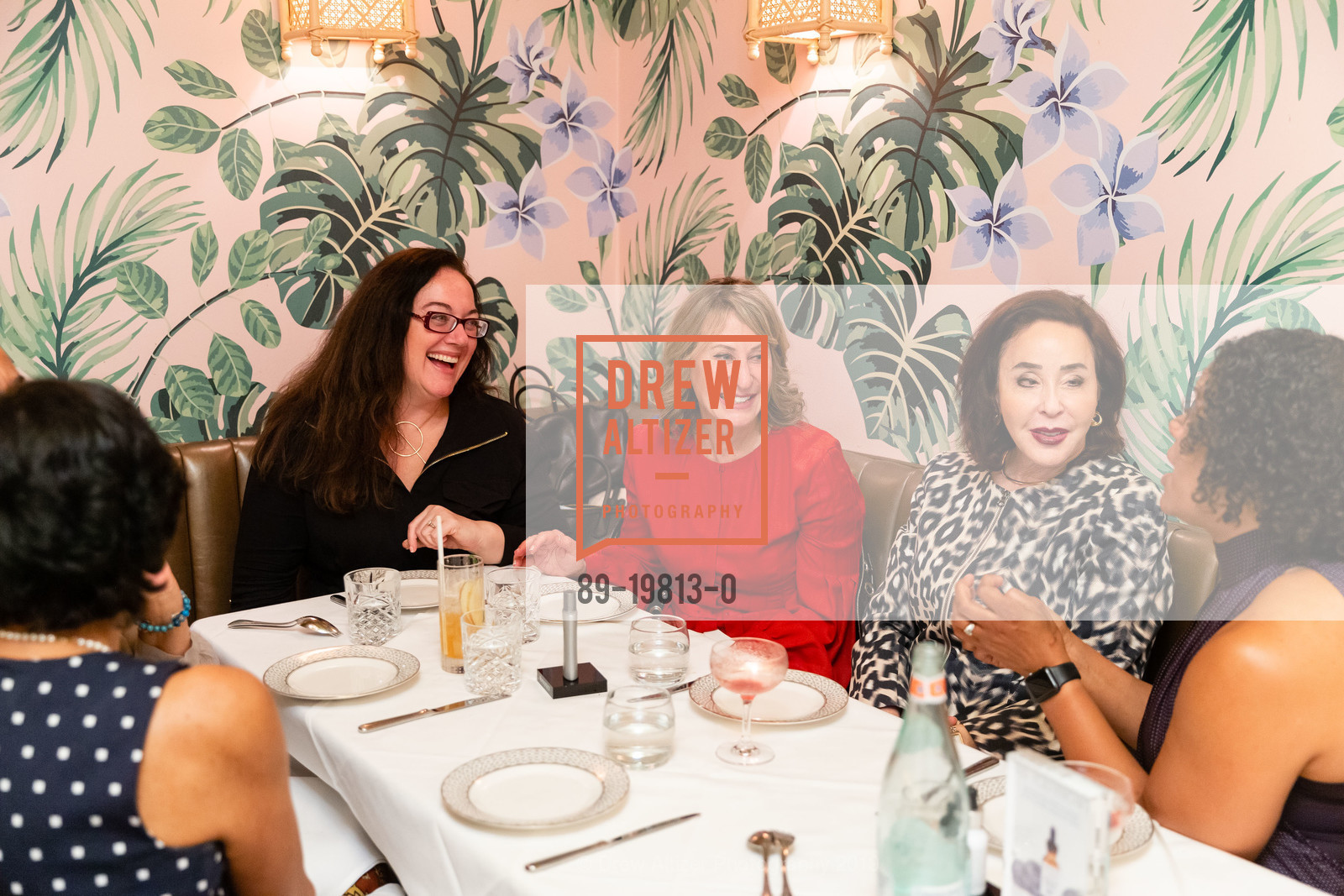 Julie Castro Abrams, Anne Devereux Mills, Arlene Nudelman, San Francisco Magazine's Power Issue Luncheon, Leo's Oyster Bar. 568 Sacramento St, December 3rd, 2019, Photo #89-19813-0 Julie Castro Abrams, Anne Devereux Mills, Arlene Nudelman, Photo #89-19813-0