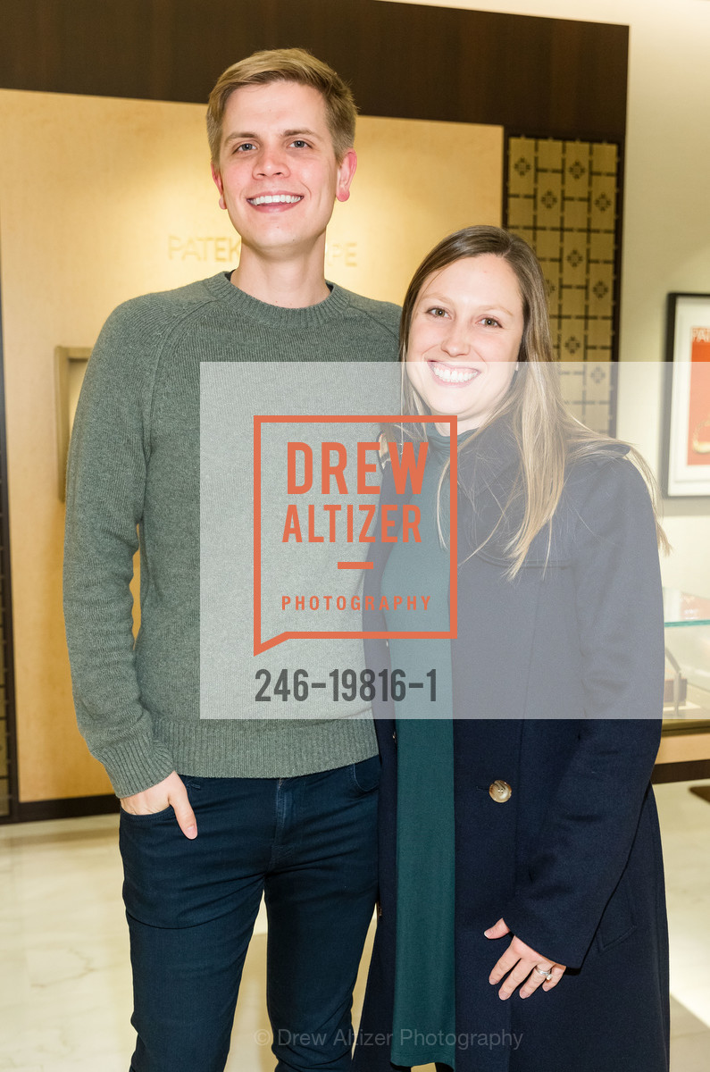 Adam Papamarcos, Claire Papamarcos, Tiffany & Co. Post St. Holiday Event 2019, Tiffany & Co. 350 Post St, Photo #246-19816-1 Adam Papamarcos, Claire Papamarcos, Photo #246-19816-1
