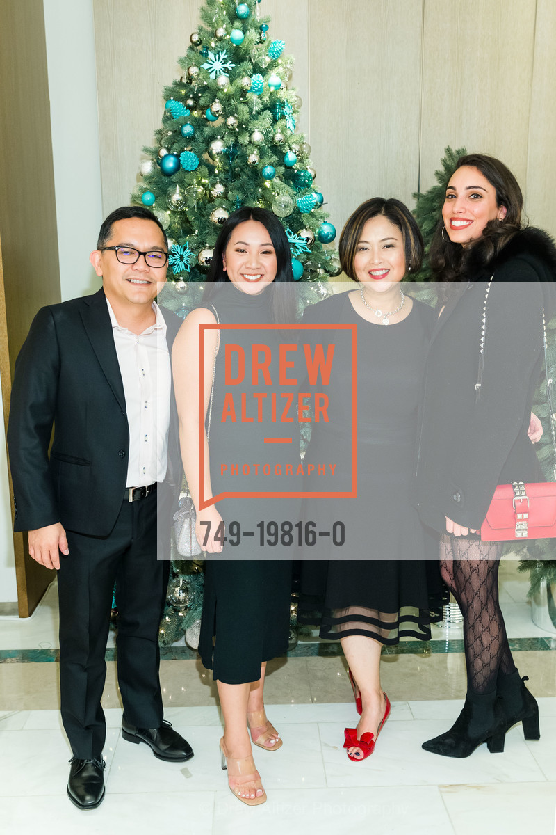 Arnold Hari, Emily Yang, Elaine Cardenas, Jasmin Stein, Tiffany & Co. Post St. Holiday Event 2019, Tiffany & Co. 350 Post St, Photo #749-19816-0 Arnold Hari, Emily Yang, Elaine Cardenas, Jasmin Stein, Photo #749-19816-0