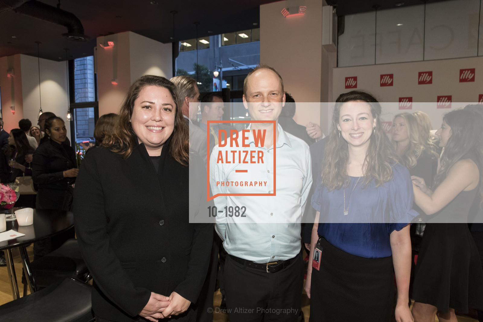 Samantha Leo, Richard Havens, Brittany Dever, Illy Caffe San Francisco Flagship Store Opening, Illy Caffe. 220 Montgomery Street, Photo #10-1982 Samantha Leo, Richard Havens, Brittany Dever, Photo #10-1982