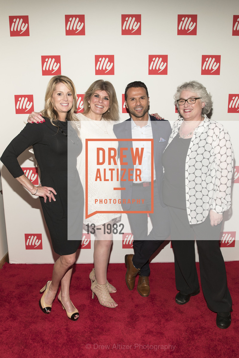 Jennifer DeLoche, Donna Garcia, Leo DeSilva, Heidi Rasmussen, Illy Caffe San Francisco Flagship Store Opening, Illy Caffe. 220 Montgomery Street, Photo #13-1982 Jennifer DeLoche, Donna Garcia, Leo DeSilva, Heidi Rasmussen, Photo #13-1982