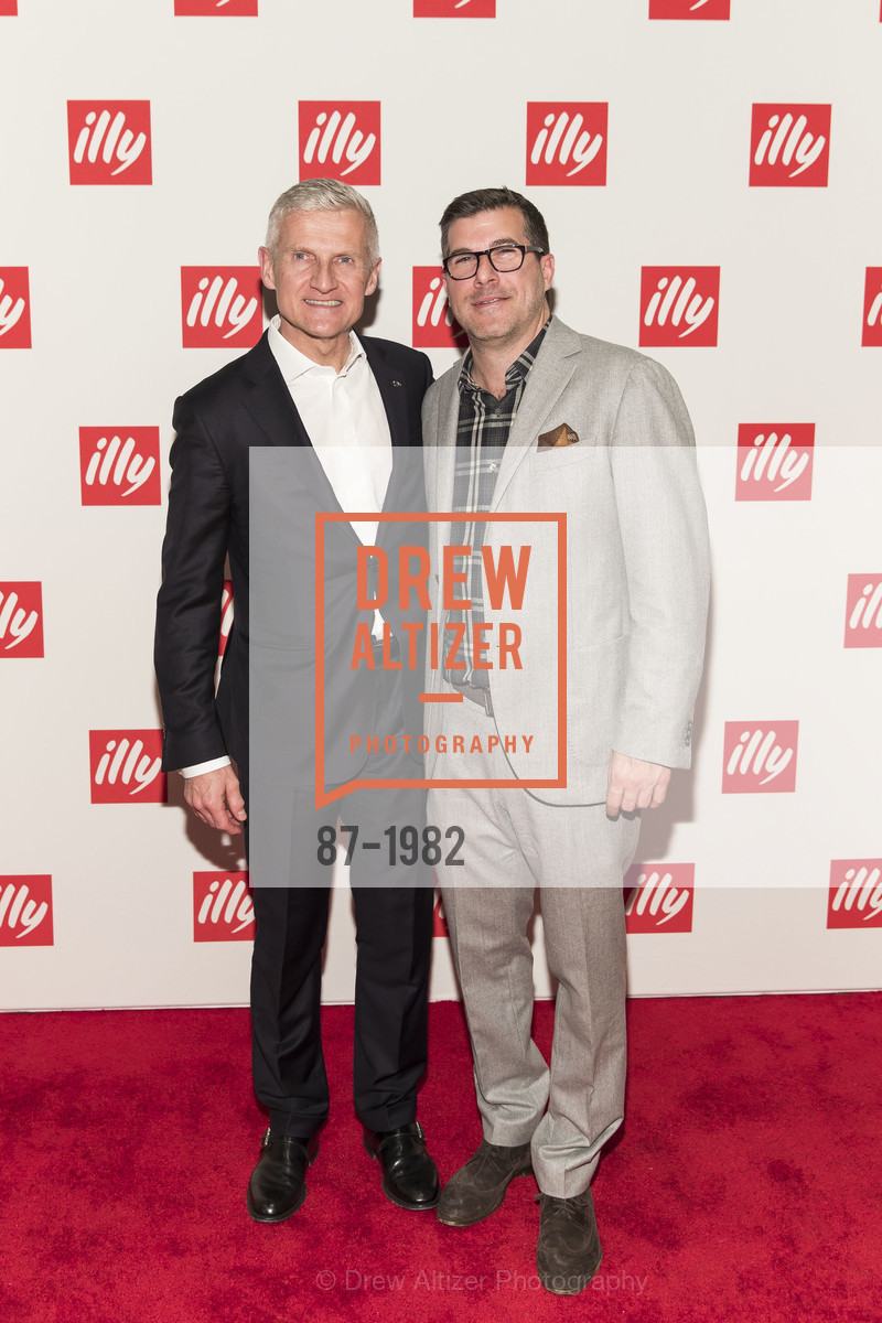 Andrea Illy, Adam Paige, Illy Caffe San Francisco Flagship Store Opening, Illy Caffe. 220 Montgomery Street, Photo #87-1982 Andrea Illy, Adam Paige, Photo #87-1982