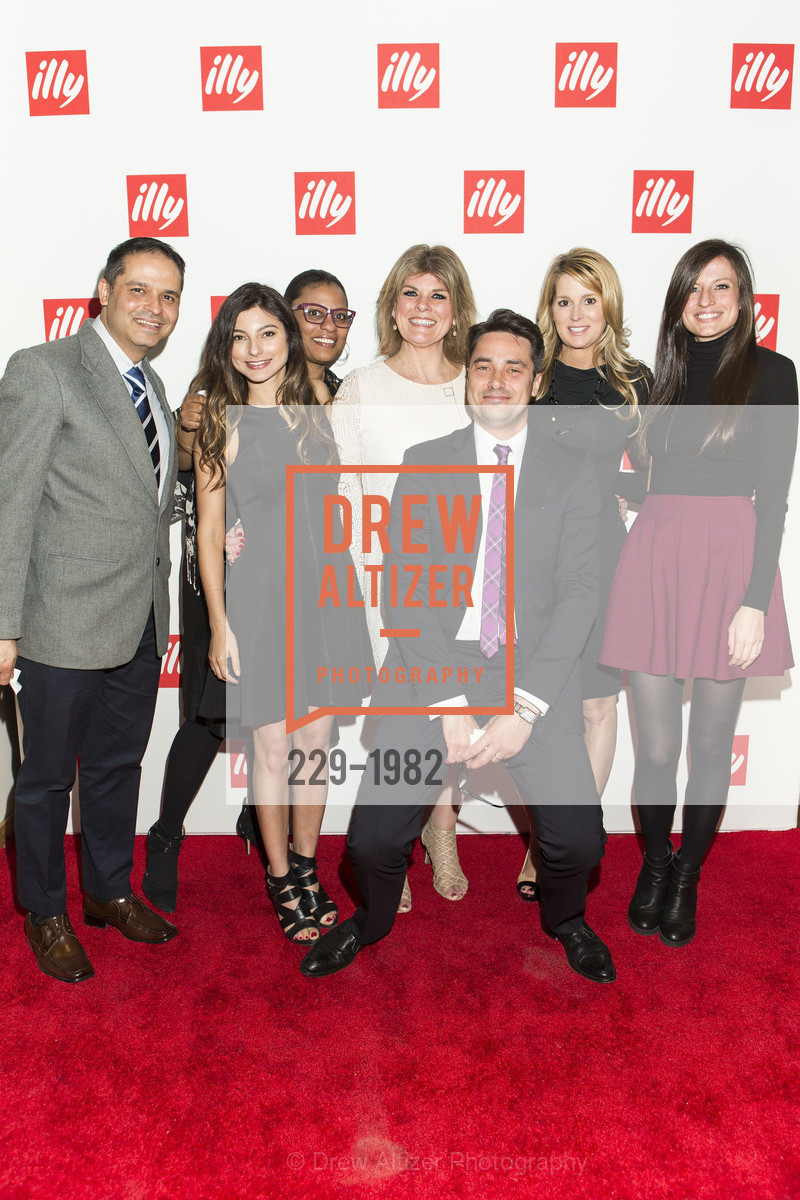 Sach Sehjal, Rachel Kaplan, Angie Greenpicks, Donna Garcia, Jennifer DeLoche, Julie Andree, Illy Caffe San Francisco Flagship Store Opening, Illy Caffe. 220 Montgomery Street, Photo #229-1982 Sach Sehjal, Rachel Kaplan, Angie Greenpicks, Donna Garcia, Jennifer DeLoche, Julie Andree, Photo #229-1982
