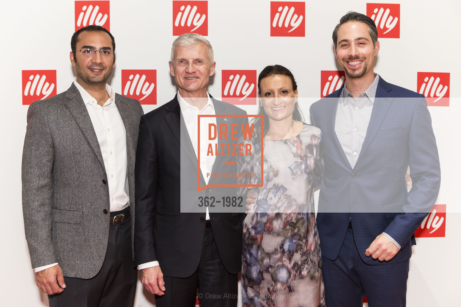 Pietro Bonanno, Andrea Illy, Serena Perfetto, Siddarth Mitroo, Illy Caffe San Francisco Flagship Store Opening, Illy Caffe. 220 Montgomery Street, Photo #362-1982 Pietro Bonanno, Andrea Illy, Serena Perfetto, Siddarth Mitroo, Photo #362-1982