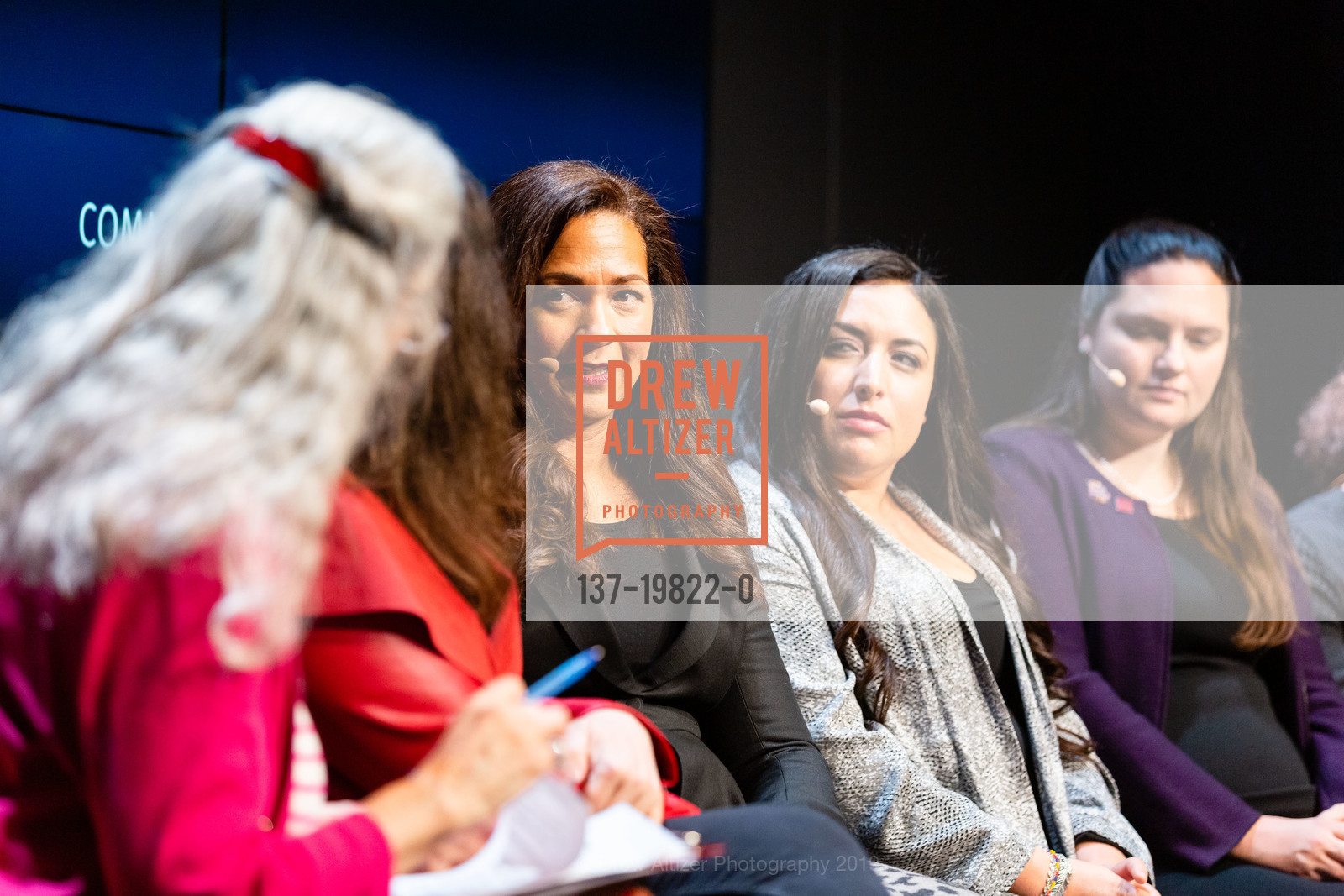 Julie Castro Abrams, Aimee Allison, Alida Garcia, Gretchen Sisson, Power Issue Party - San Francisco Magazine, Commonwealth Club, December 4th, 2019, Photo #137-19822-0 Julie Castro Abrams, Aimee Allison, Alida Garcia, Gretchen Sisson, Photo #137-19822-0