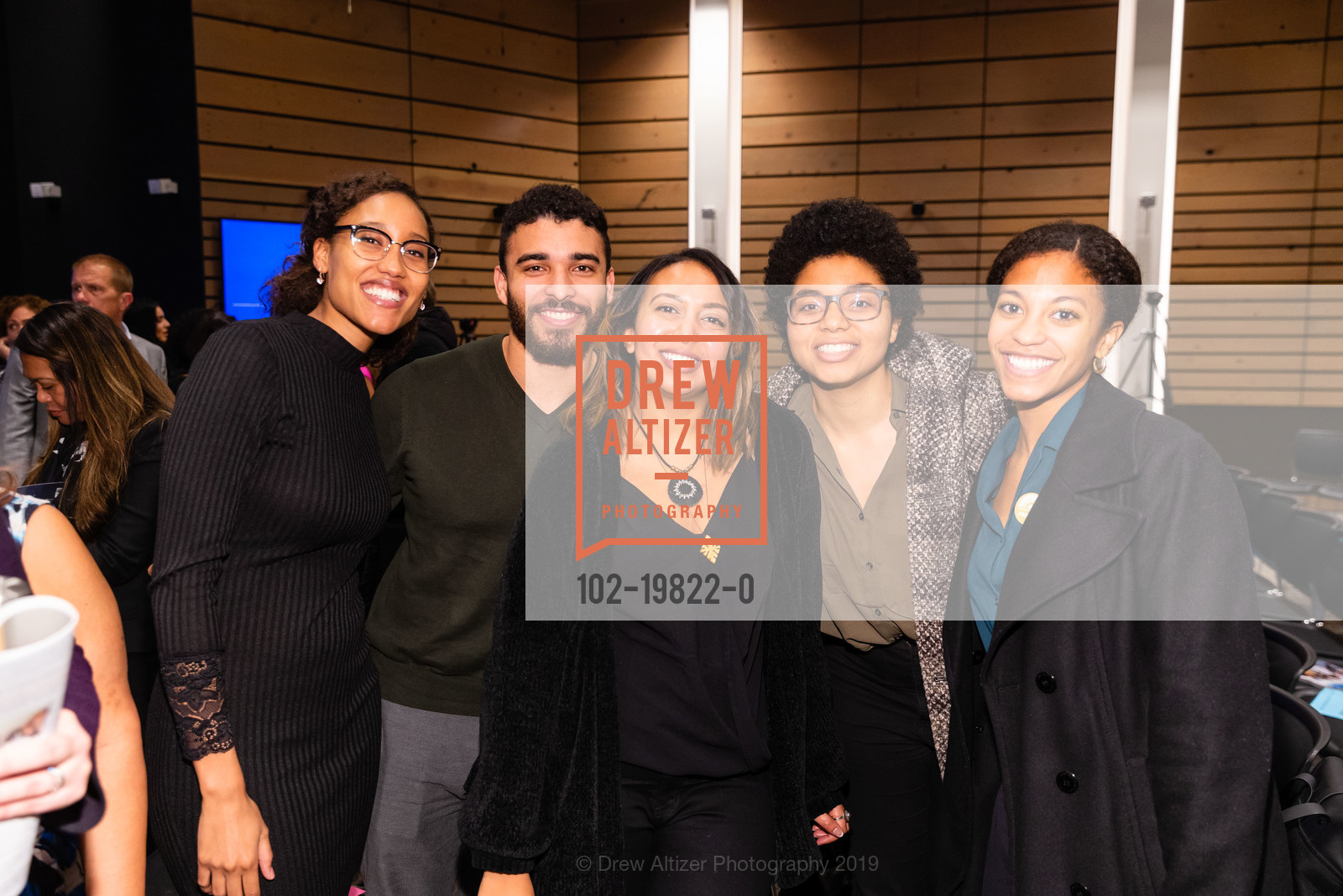 Anna Nti-Asare Tubbs, Mia Diawara, Kayla, Christian, Power Issue Party - San Francisco Magazine, Commonwealth Club, December 4th, 2019, Photo #102-19822-0 Anna Nti-Asare Tubbs, Mia Diawara, Kayla, Christian, Photo #102-19822-0