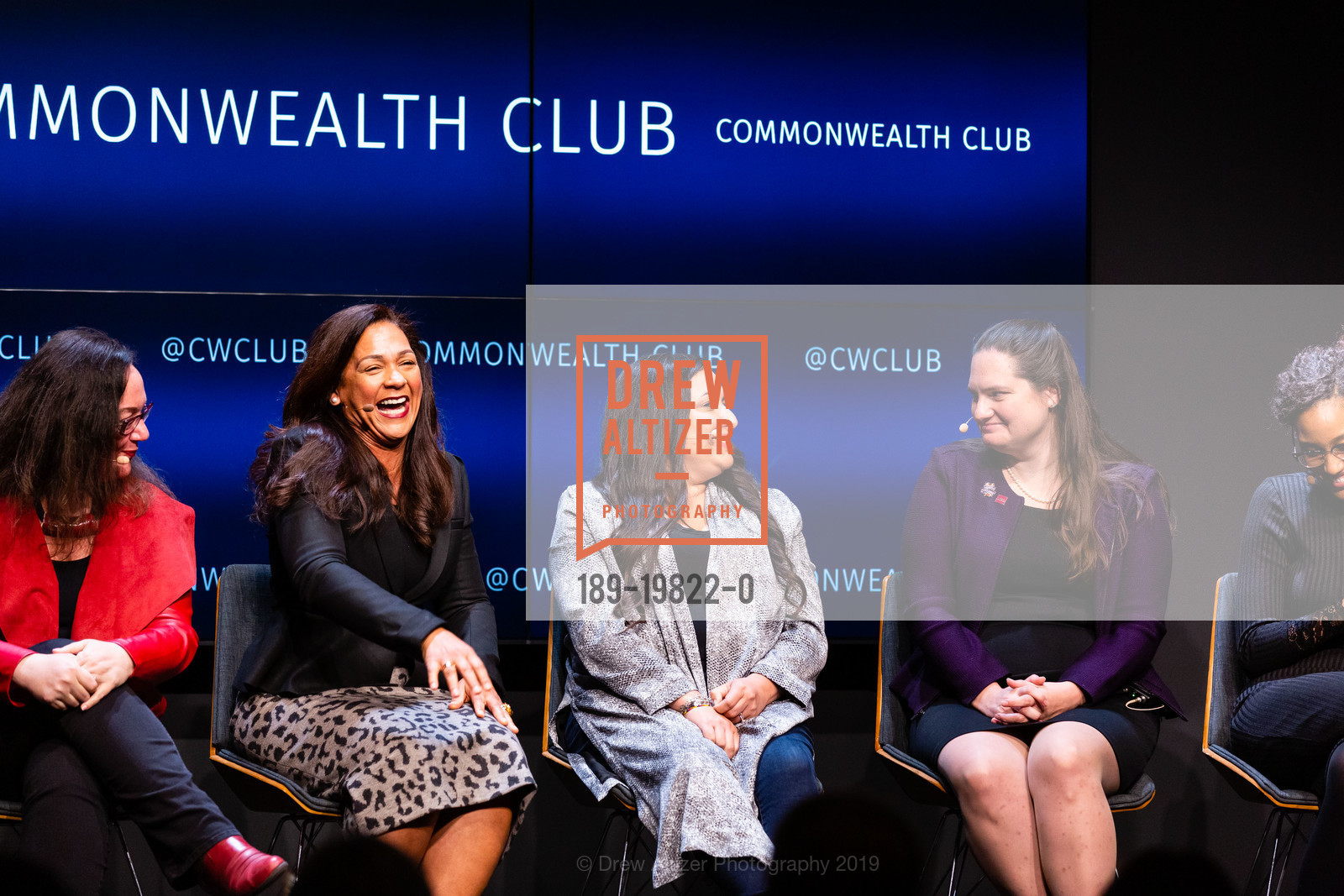 Julie Castro Abrams, Aimee Allison, Alida Garcia, Gretchen Sisson, Power Issue Party - San Francisco Magazine, Commonwealth Club, December 4th, 2019, Photo #189-19822-0 Julie Castro Abrams, Aimee Allison, Alida Garcia, Gretchen Sisson, Photo #189-19822-0