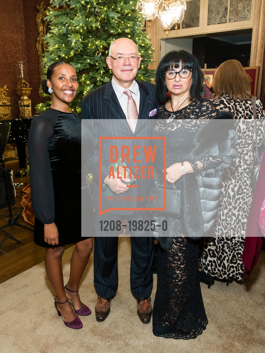 Meron Foster, Esmeralda Azan, Alain Azan, 2019 Holiday Consular Corps Holiday Party, Private Residence, Photo #1208-19825-0 Meron Foster, Esmeralda Azan, Alain Azan, Photo #1208-19825-0