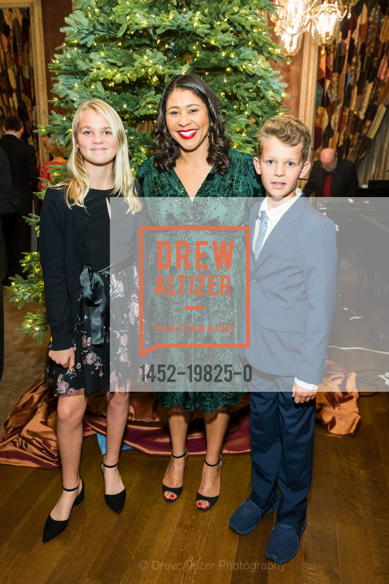 Elsa Frederick, Mayor London Breed, Everett Fredericks, 2019 Holiday Consular Corps Holiday Party, Private Residence, Photo #1452-19825-0 Elsa Frederick, Mayor London Breed, Everett Fredericks, Photo #1452-19825-0