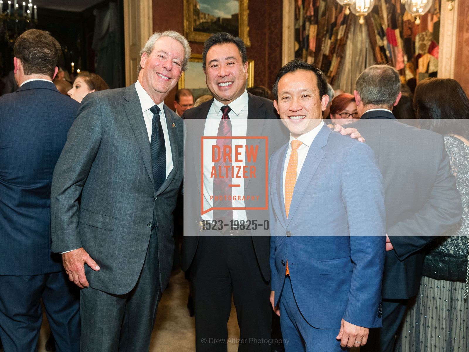 Bob Tandler, Paul Miyamoto, David Chiu, 2019 Holiday Consular Corps Holiday Party, Private Residence, Photo #1523-19825-0 Bob Tandler, Paul Miyamoto, David Chiu, Photo #1523-19825-0