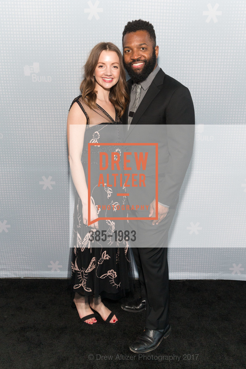 Elizabeth Stewart, Baratunde Thurston, BUILD Gala 2017, James R. Herman International Cruise Ship Terminal. Pier 27, March 23rd, 2017, Photo #385-1983 Elizabeth Stewart, Baratunde Thurston, Photo #385-1983