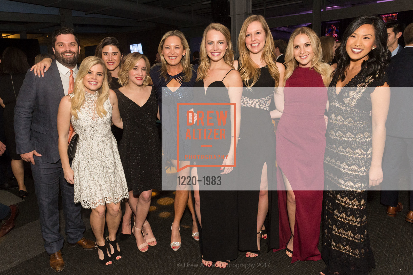 Evan Huck, Emily Butler, Claire Taylor, Carolyn Betts Fleming, Katie Presno, Melia Malin, Sydney Art, Francesca Gomes, BUILD Gala 2017, James R. Herman International Cruise Ship Terminal. Pier 27, March 23rd, 2017, Photo #1220-1983 Evan Huck, Emily Butler, Claire Taylor, Carolyn Betts Fleming, Katie Presno, Melia Malin, Sydney Art, Francesca Gomes, Photo #1220-1983