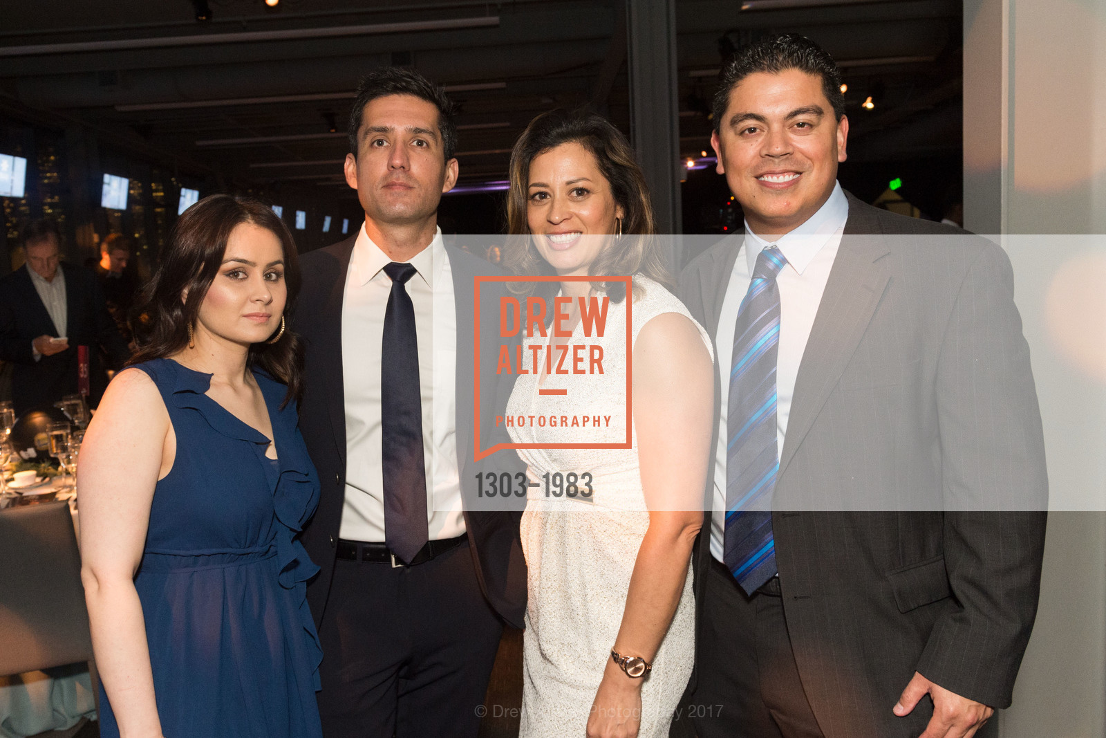 Trisa Mostamandy, Faisal Mostamandy, Amy Lopez, Chris Roth, BUILD Gala 2017, James R. Herman International Cruise Ship Terminal. Pier 27, March 23rd, 2017, Photo #1303-1983 Trisa Mostamandy, Faisal Mostamandy, Amy Lopez, Chris Roth, Photo #1303-1983
