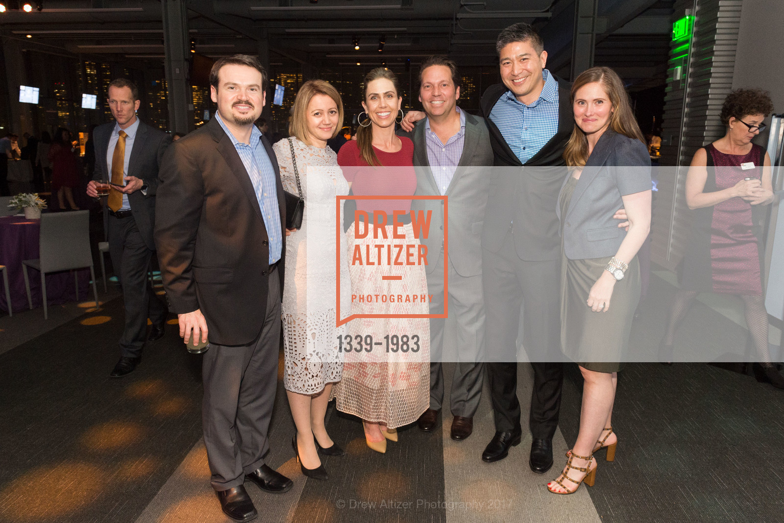 Rob Bernshteyn, Kira Bernshteyn, Kelly Vinson, Jay Vinson, Jeff Chang, Nikki Chang, BUILD Gala 2017, James R. Herman International Cruise Ship Terminal. Pier 27, March 23rd, 2017, Photo #1339-1983 Rob Bernshteyn, Kira Bernshteyn, Kelly Vinson, Jay Vinson, Jeff Chang, Nikki Chang, Photo #1339-1983