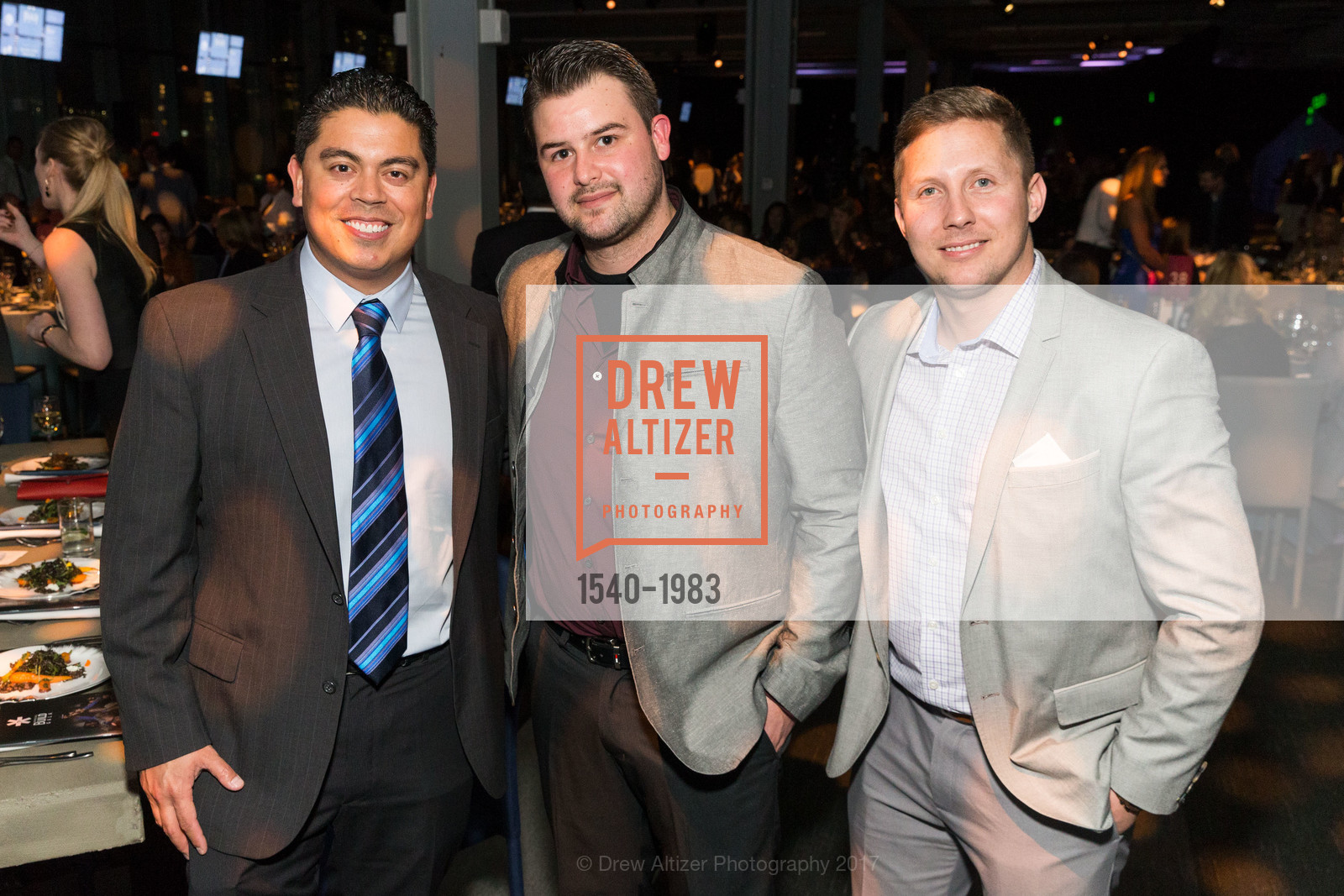 Chris Roth, Gabriel Covarrubias, JP Giannini, BUILD Gala 2017, James R. Herman International Cruise Ship Terminal. Pier 27, March 23rd, 2017, Photo #1540-1983 Chris Roth, Gabriel Covarrubias, JP Giannini, Photo #1540-1983