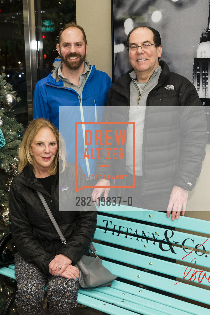 Kathy Laverne, Paul Laverne, Chris Laverne, Tiffany & Co. Walnut Creek Holiday Event, Tiffany & Co. 1119 S Main St, December 6th, 2019, Photo #282-19837-0 Kathy Laverne, Paul Laverne, Chris Laverne, Photo #282-19837-0