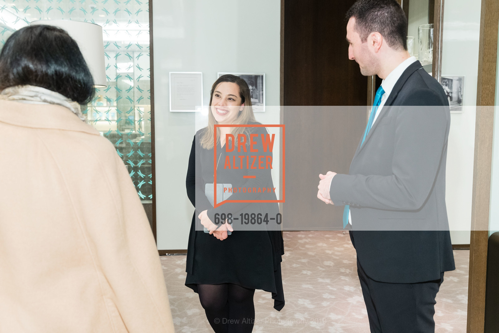 Andrea Doral, Anthony Bonilla, Tiffany & Co. SF City Centre Holiday Event 2019, San Francisco City Centre store. 865 Market St, December 10th, 2019, Photo #698-19864-0 Andrea Doral, Anthony Bonilla, Photo #698-19864-0