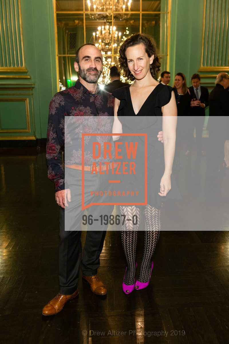 Jacob Markman, Daria Saraf, Sotheby's Homes Holiday Party 2019, War Memorial Opera House- Green Room. 301 Van Ness, December 10th, 2019, Photo #96-19867-0 Jacob Markman, Daria Saraf, Photo #96-19867-0