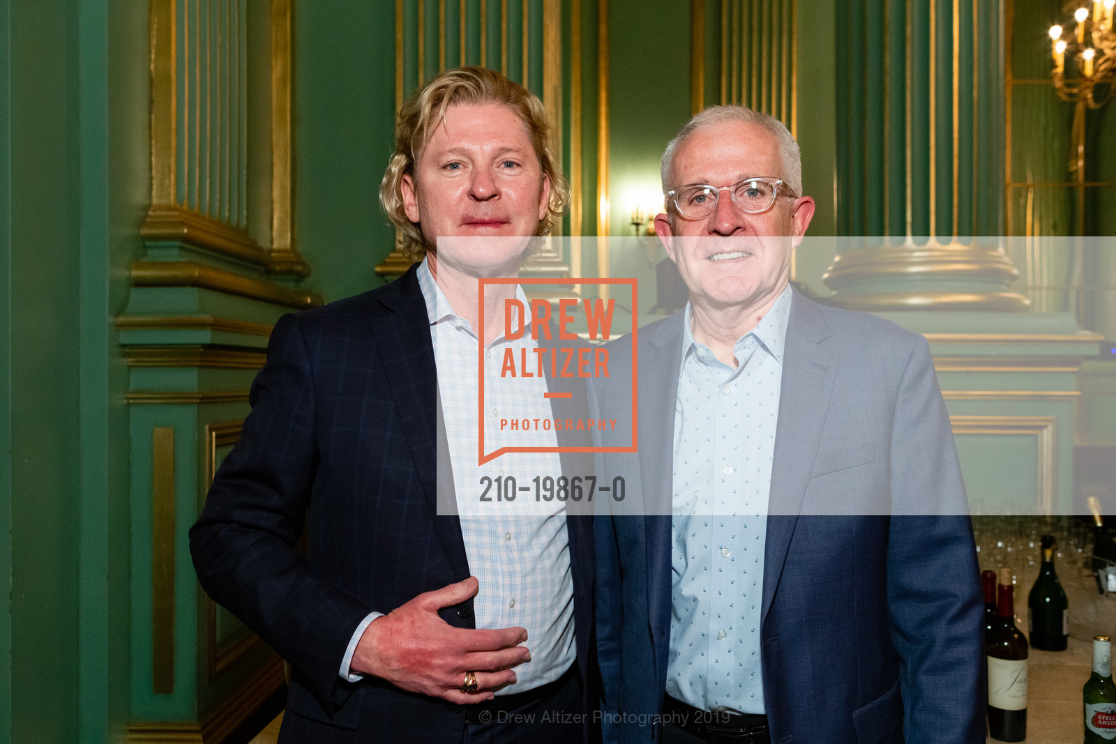 Jeffrey Wahl, Jeff . Sambrook, Sotheby's Homes Holiday Party 2019, War Memorial Opera House- Green Room. 301 Van Ness, December 10th, 2019, Photo #210-19867-0 Jeffrey Wahl, Jeff . Sambrook, Photo #210-19867-0