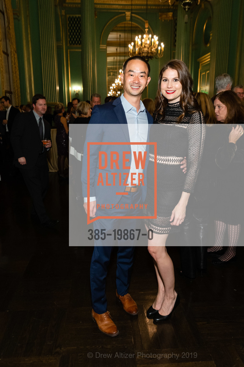 Jacob Tom, Danielle Bales, Sotheby's Homes Holiday Party 2019, War Memorial Opera House- Green Room. 301 Van Ness, December 10th, 2019, Photo #385-19867-0 Jacob Tom, Danielle Bales, Photo #385-19867-0