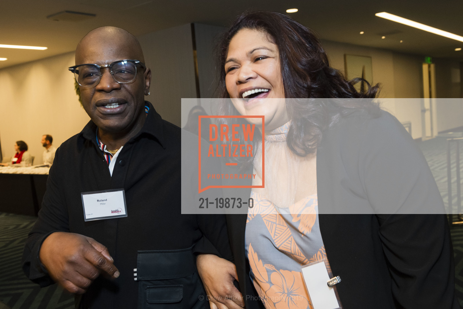 Roland Miller, Christina Tufono, HealthRIGHT 360's Be The Change 2019, The Intercontinental Hotel. 888 Howard St, December 11th, 2019, Photo #21-19873-0 Roland Miller, Christina Tufono, Photo #21-19873-0